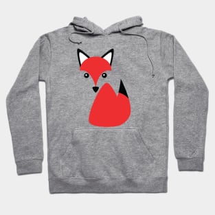 Sneaky Cute Red Fox Logo Hoodie